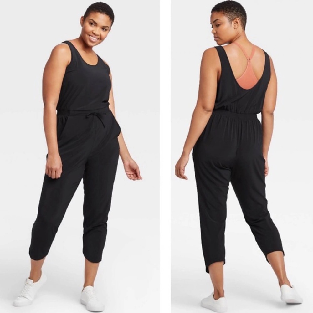 All in Motion Black Jumpsuit size 1X